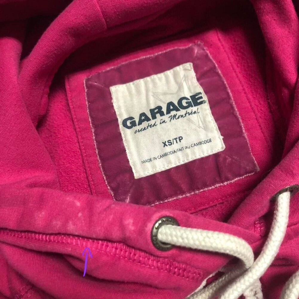 00s Garage Pink Fitted Hoodie - Picture 3 of 5
